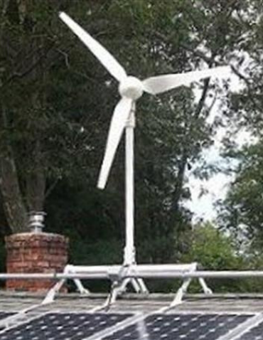 rooftop wind turbine system