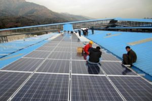 Rooftop Solar Panel Installation